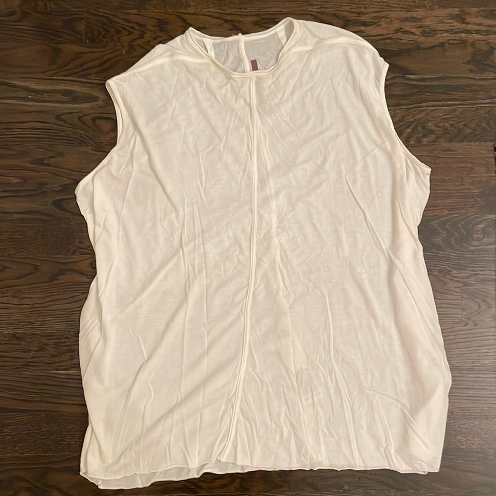 Great condition Rick Owens flowy white tee